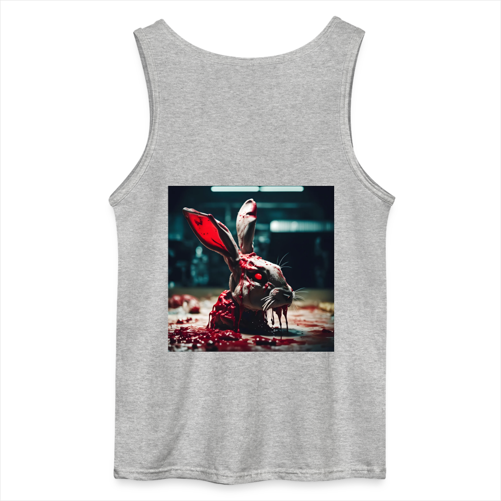 UNLUCKY RABBIT'S HEAD - MEN'S TANK TOP - sports grey