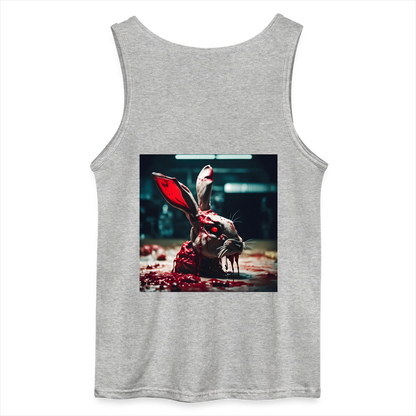 UNLUCKY RABBIT'S HEAD - MEN'S TANK TOP - sports grey