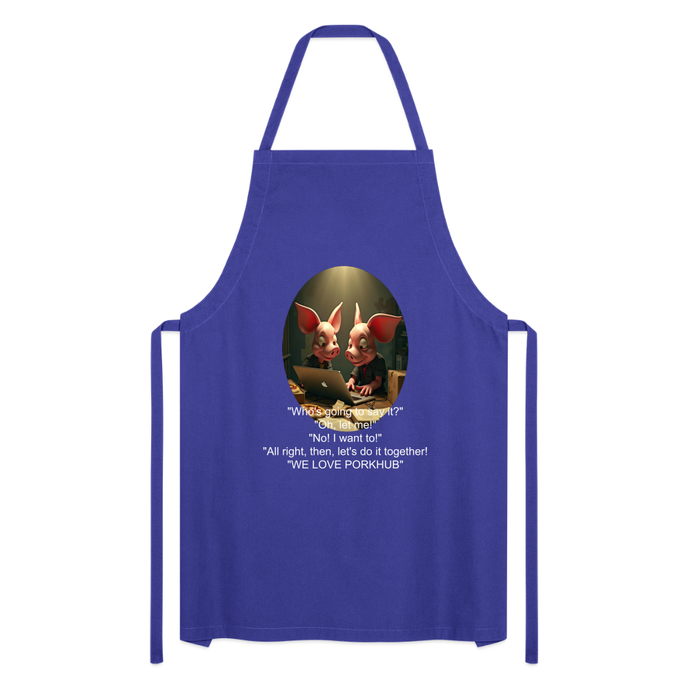 APPRECIATION - ADULT APRON - royal blue