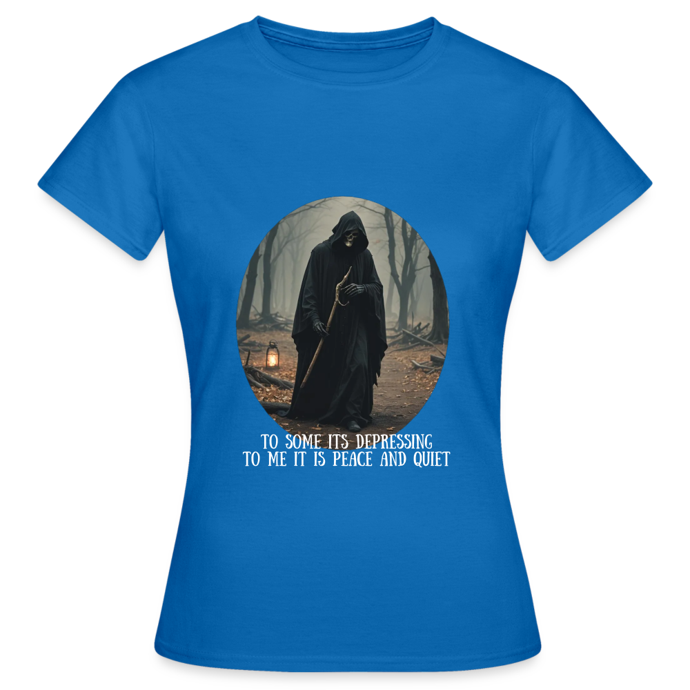 LONELY GRIM REAPER - WOMEN'S CLASSIC T-SHIRT - royal blue