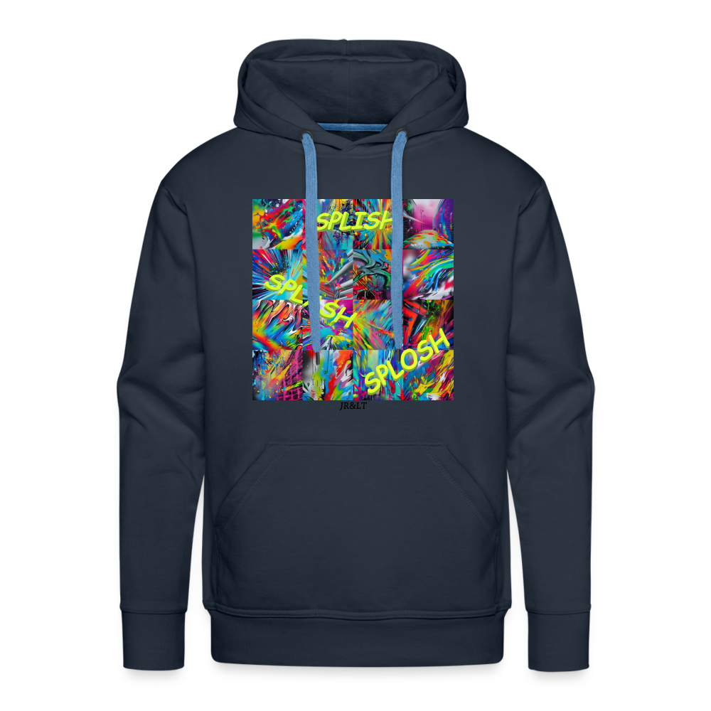 SPLISH SPLASH SPLOSH!! MEN'S HOODIE - navy