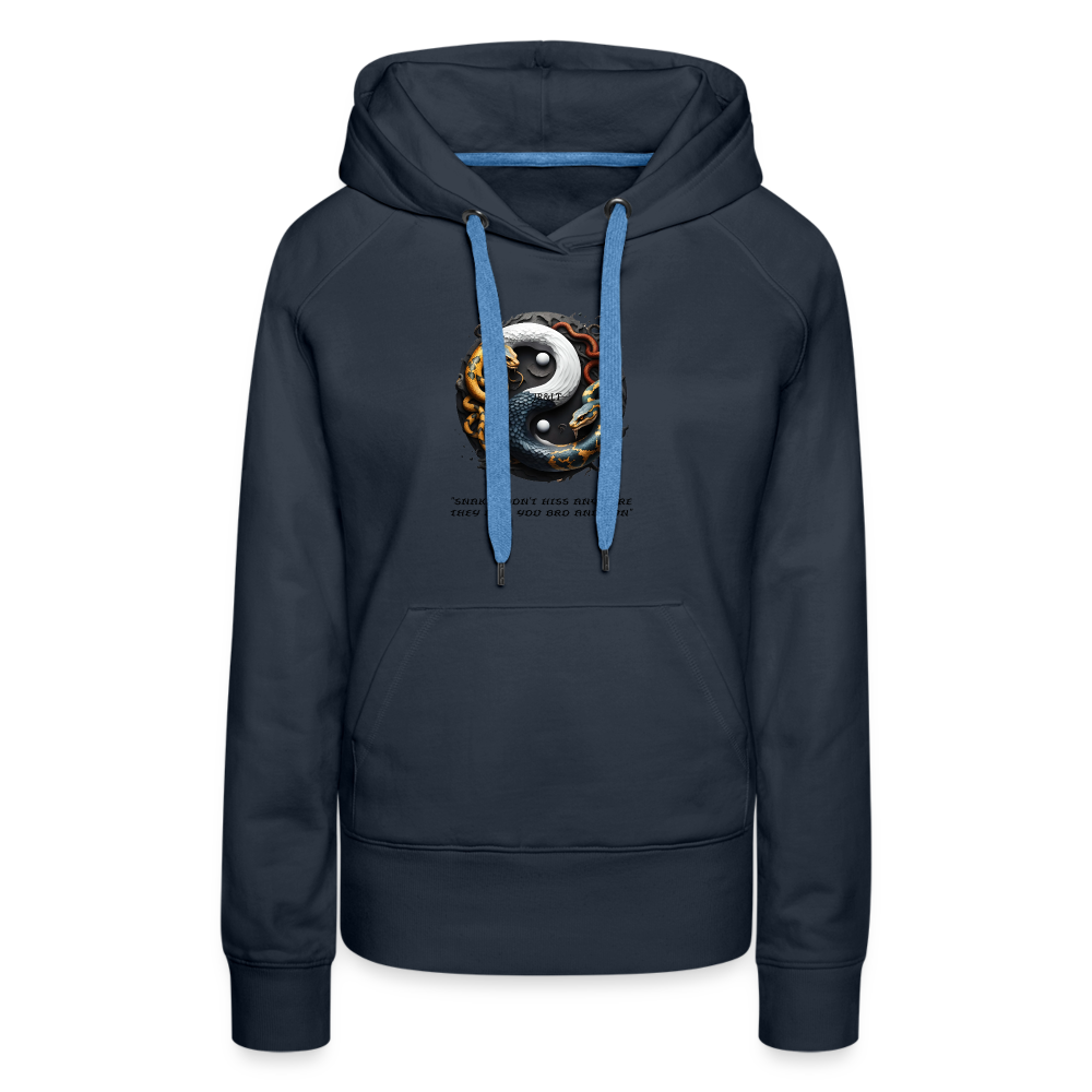 YING YANG - WOMEN'S HOODIE - navy