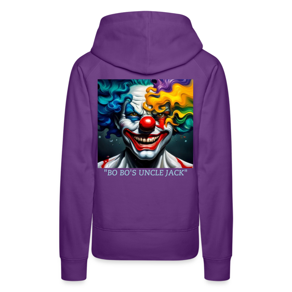 BO BO'S UNCLE JACK!! WOMEN'S HOODIE - purple