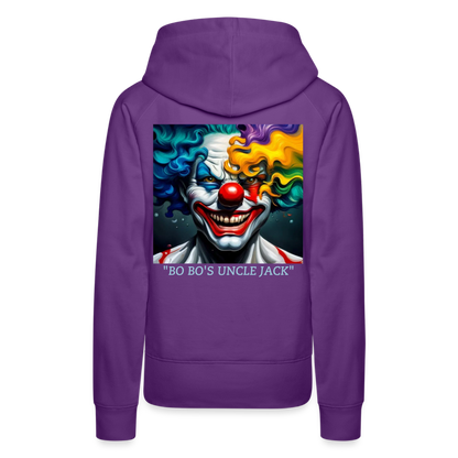 BO BO'S UNCLE JACK!! WOMEN'S HOODIE - purple