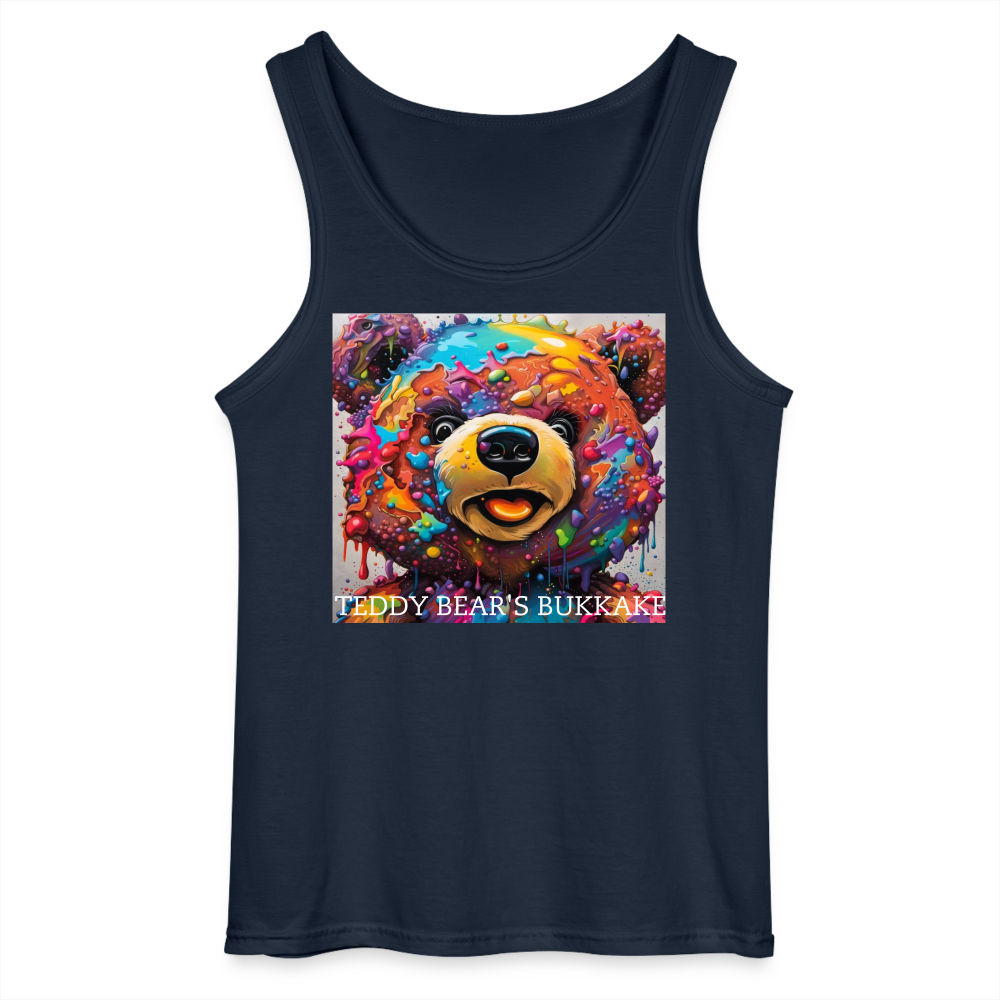 TEDDY BEAR'S BUKKAKE - MEN'S TANK TOP - navy