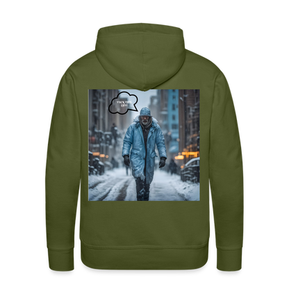 FUCK THIS SHIT - MEN'S HOODIE - olive green