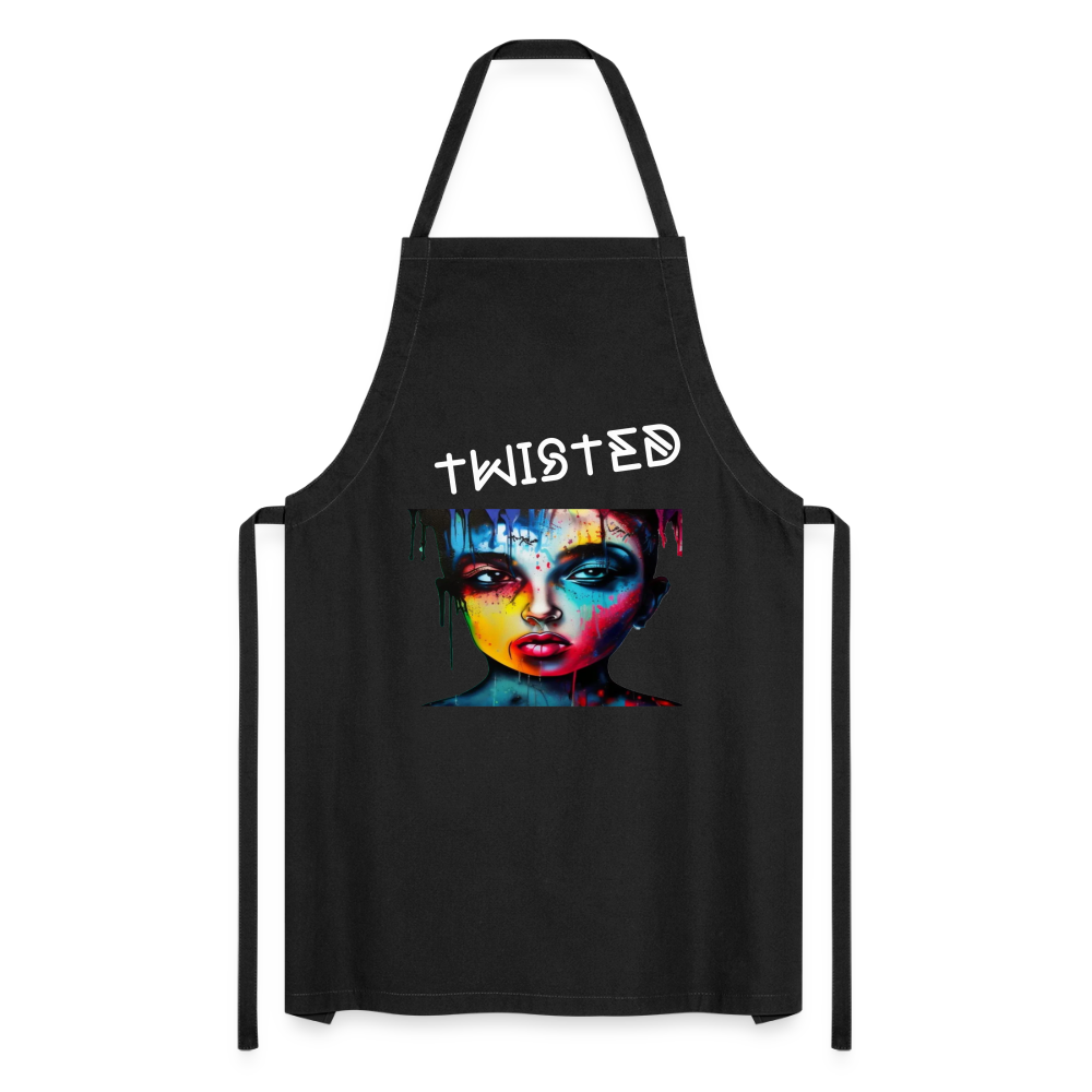 TWISTED - ADULT APRON - black