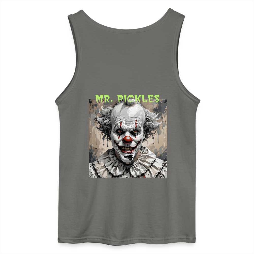 EVIL CLOWN - MEN'S TANK TOP - charcoal grey