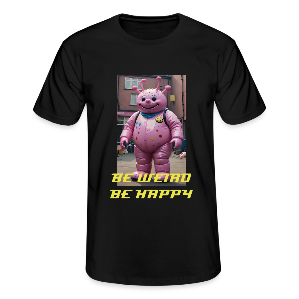 BE WEIRD BE HAPPY - MEN'S CLASSIC T-SHIRT - black