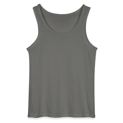 ENLIGHTENED YODA - MEN'S TANK TOP - charcoal grey