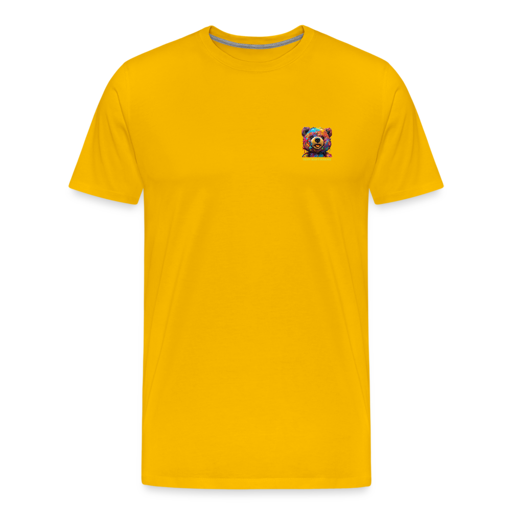 TEDDY BEAR'S BUKKAKE!! MENS PREMIUM T-SHIRT - sun yellow