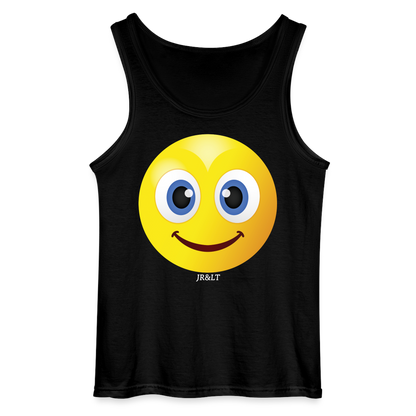 SMILEY FACE - MEN'S TANK TOP - black