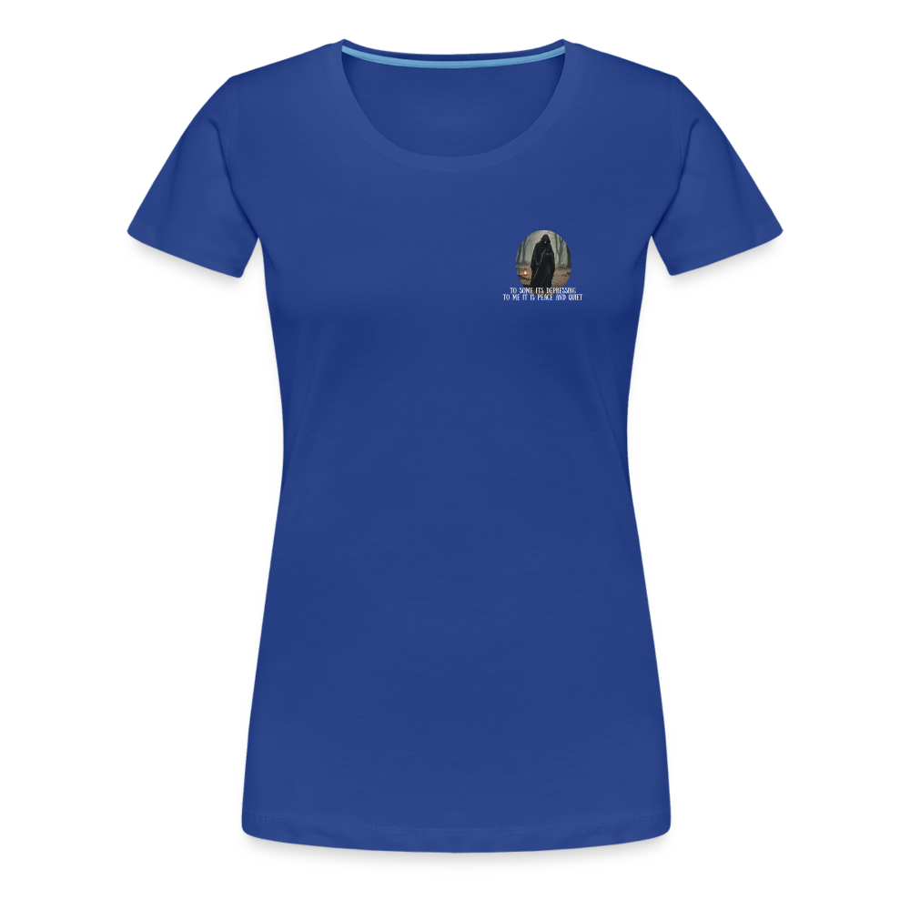 LONELY GRIM REAPER - WOMEN'S PREMIUM T-SHIRT - royal blue