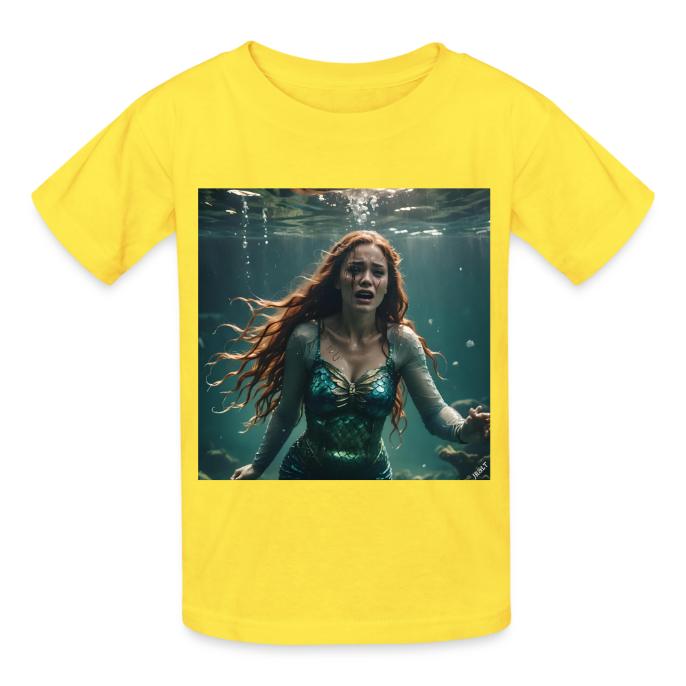 SOULESS MERMAID!! CHILDREN'S T-SHIRT - yellow