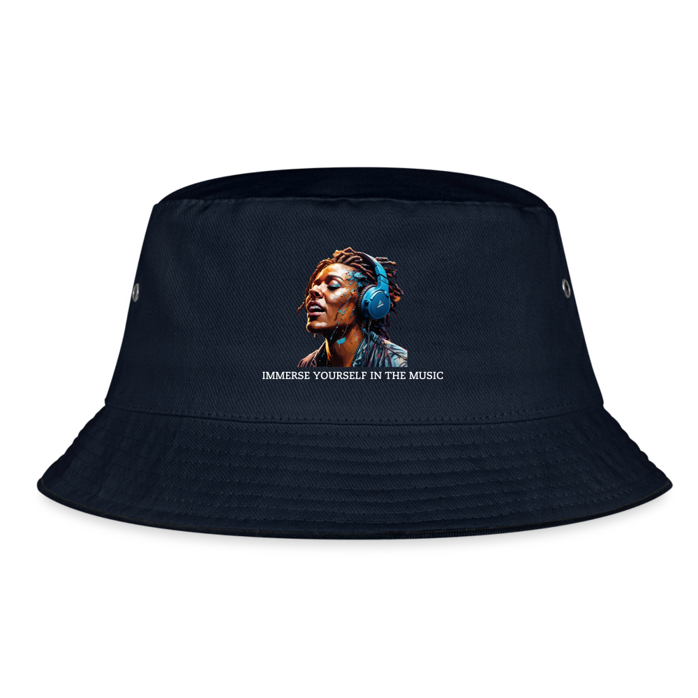 IMMERSE YOUR SELF - BUCKET HAT - navy