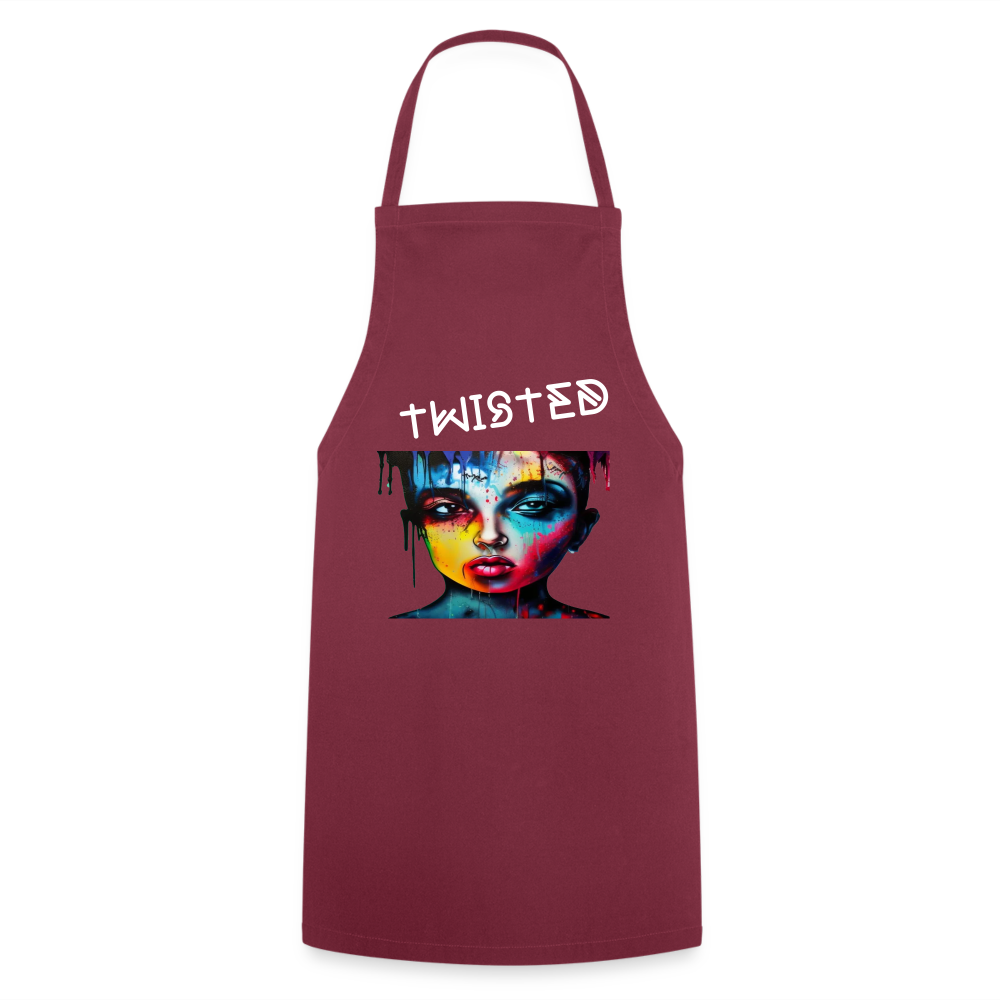 TWISTED - ADULT APRON - bordeaux