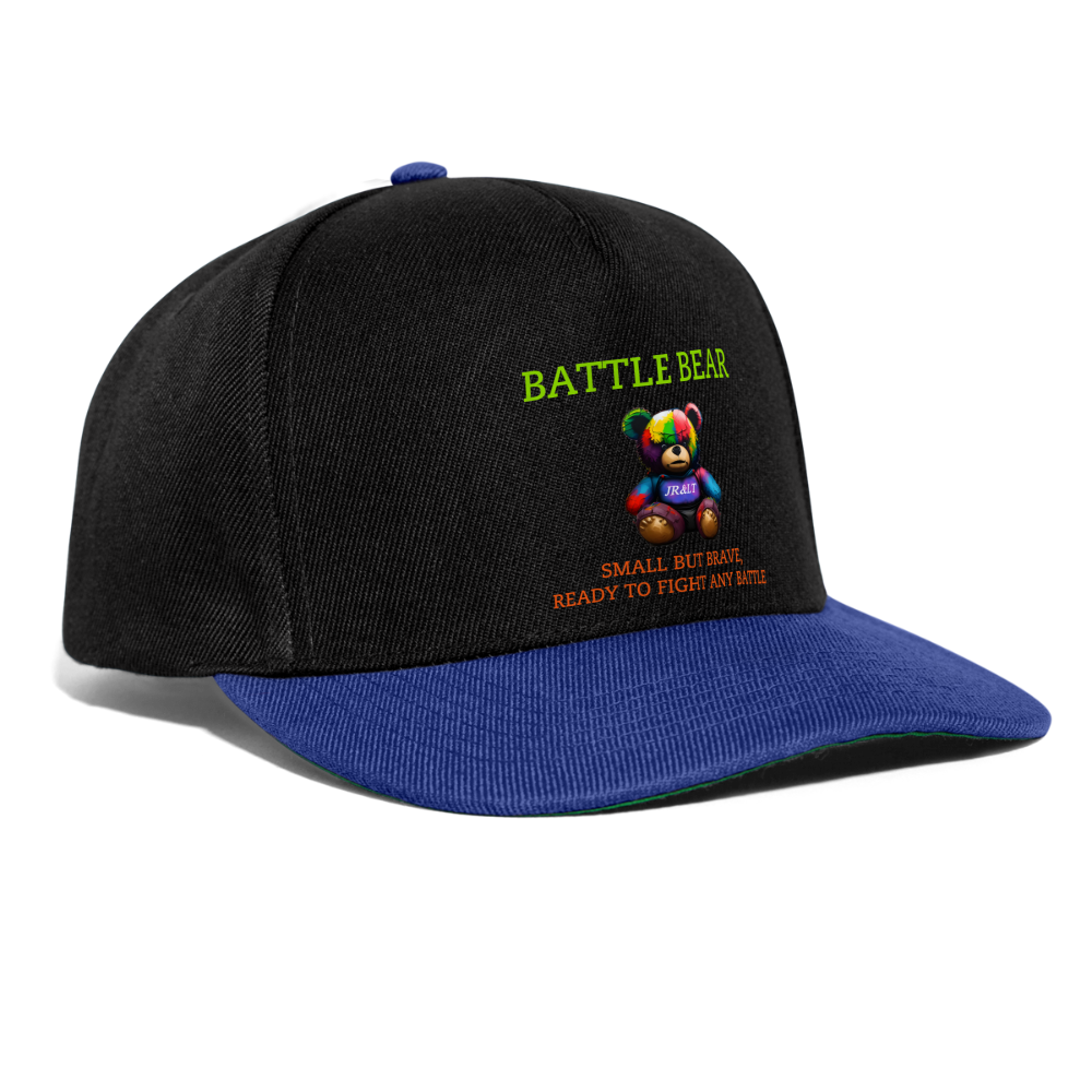 BATTLE BEAR!! SNAPBACK - black/bright royal