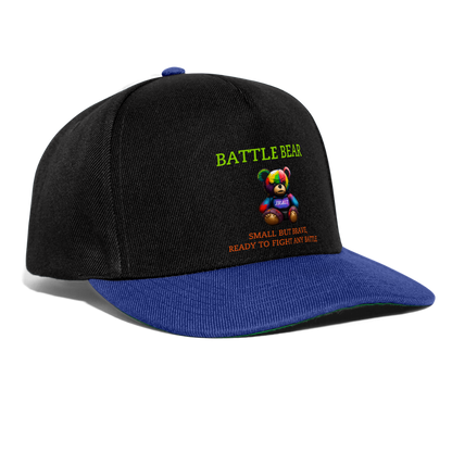 BATTLE BEAR!! SNAPBACK - black/bright royal