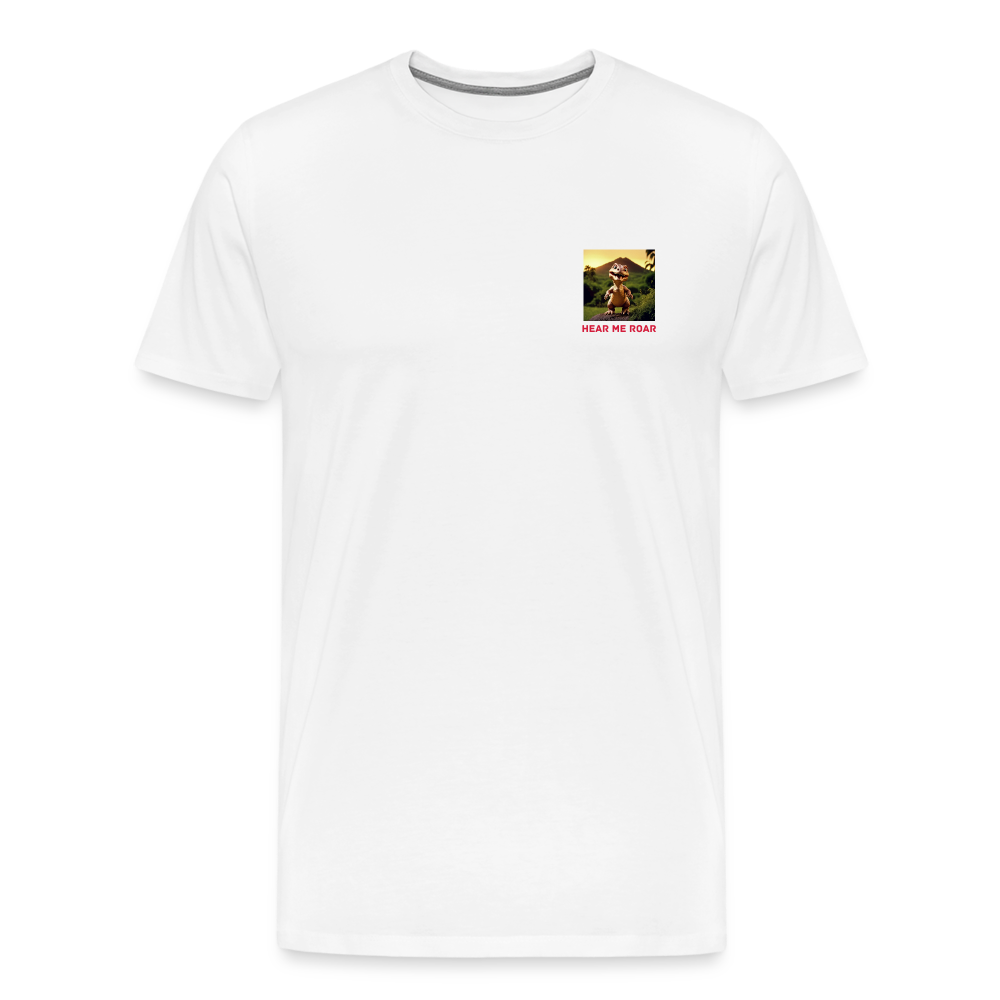 DINO - MEN'S PREMIUM T-SHIRT - white