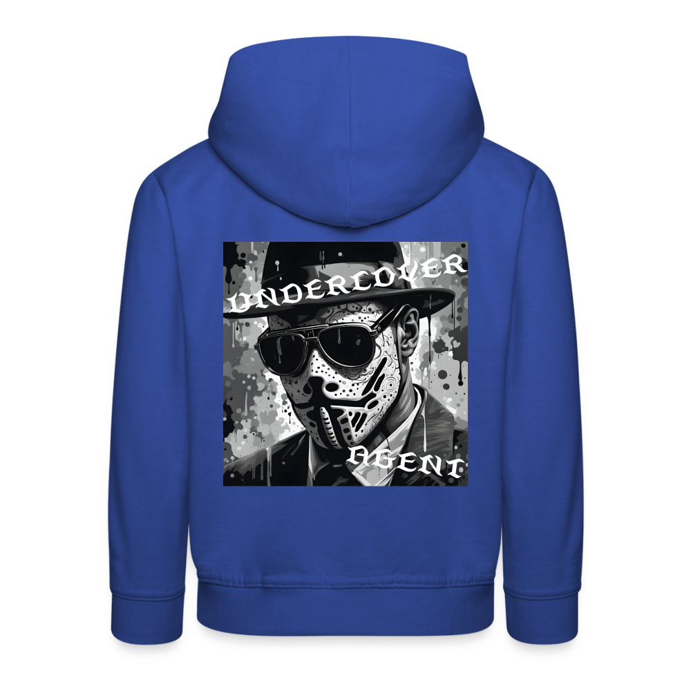 UNDERCOVER AGENT - CHILDREN'S HOODIE - royal blue