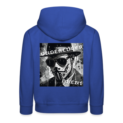 UNDERCOVER AGENT - CHILDREN'S HOODIE - royal blue