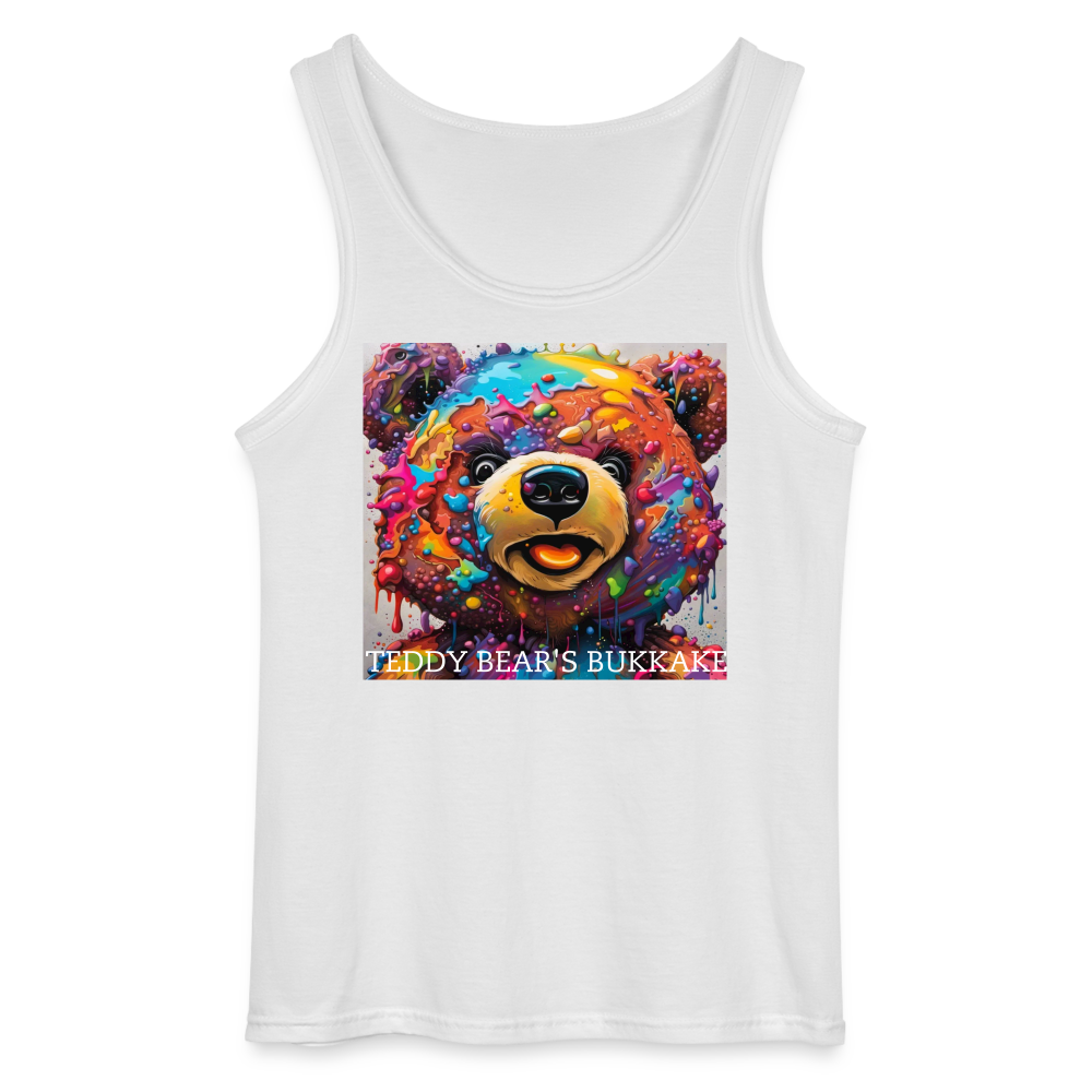 TEDDY BEAR'S BUKKAKE - MEN'S TANK TOP - white