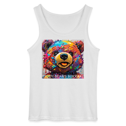 TEDDY BEAR'S BUKKAKE - MEN'S TANK TOP - white