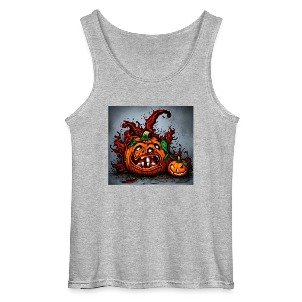 SPOOKY PUMPKIN - MEN'S TANK TOP - sports grey