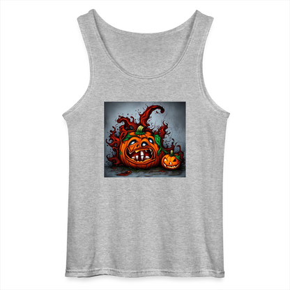 SPOOKY PUMPKIN - MEN'S TANK TOP - sports grey