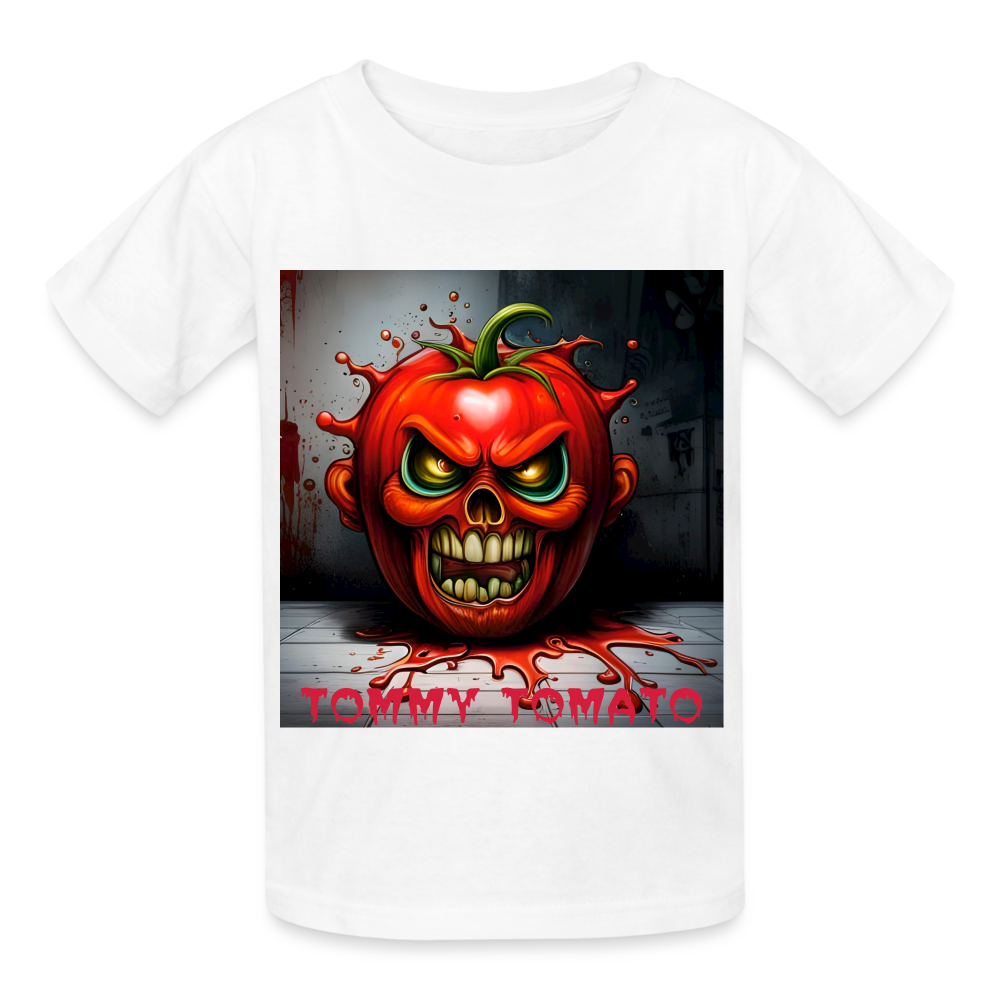 TOMMY TOMATOE - CHILDREN'S T-SHIRT - white