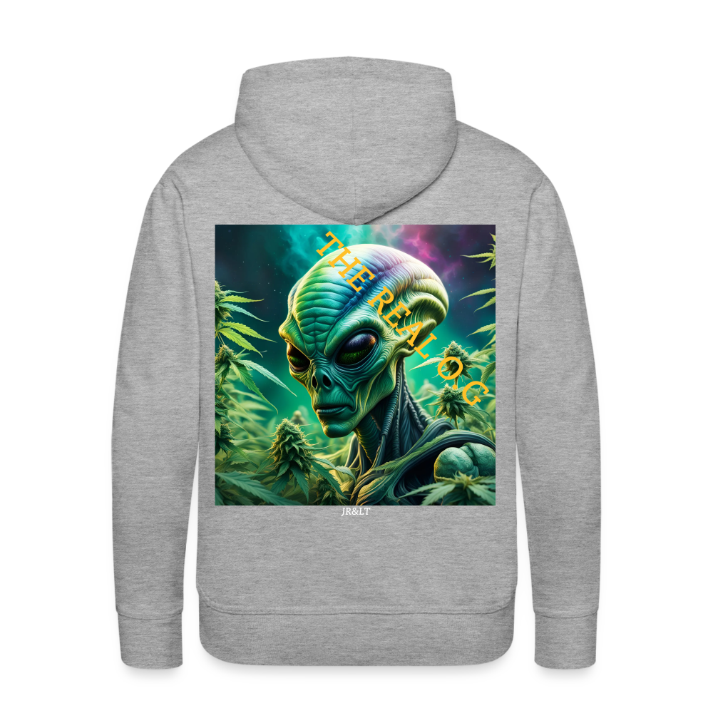 THE REAL ALIEN O.G!! MENS HOODIE - heather grey