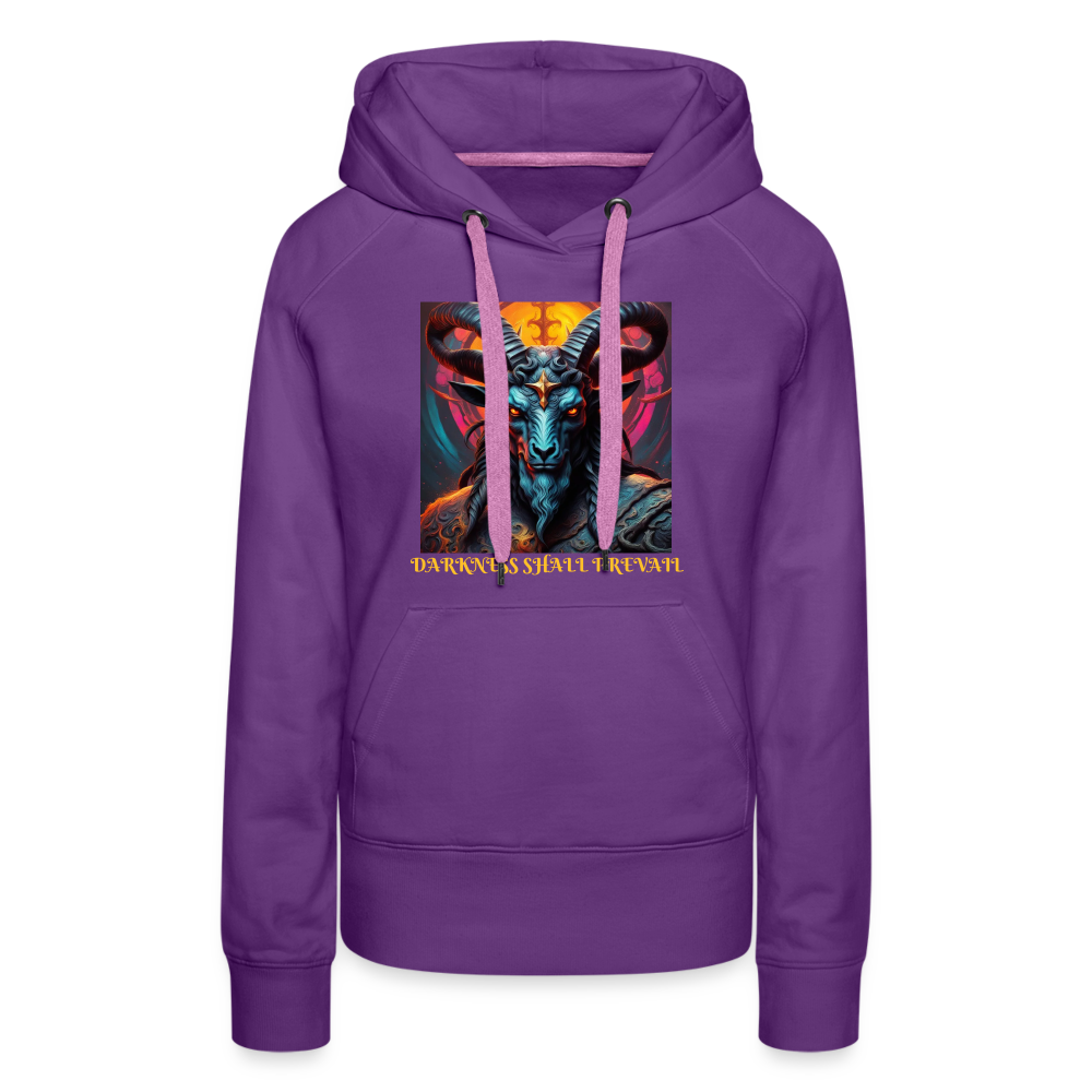 BAPHOMET!! WOMEN'S HOODIE - purple