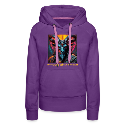 BAPHOMET!! WOMEN'S HOODIE - purple