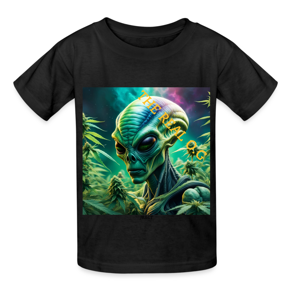 THE REAL ALIEN O.G!! - CHILDREN'S T-SHIRT - black