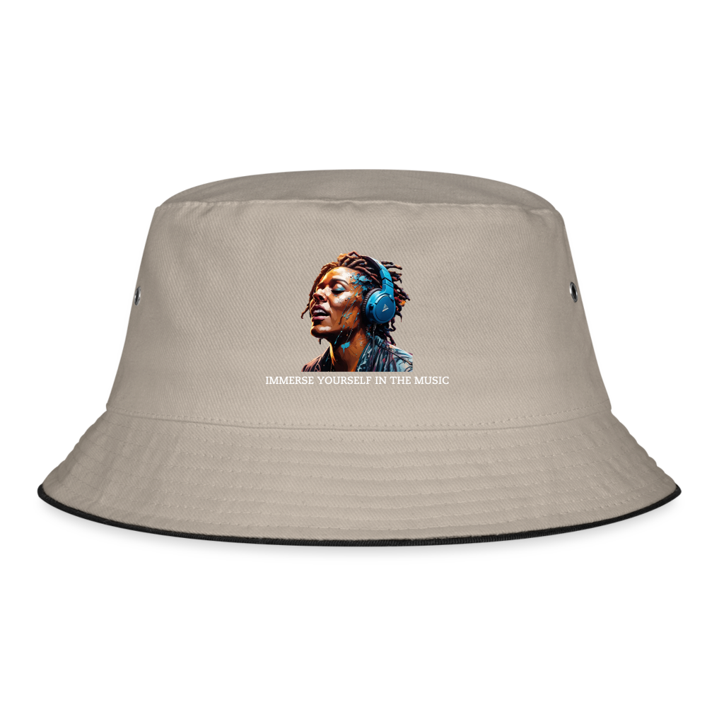 IMMERSE YOUR SELF - BUCKET HAT - khaki/black