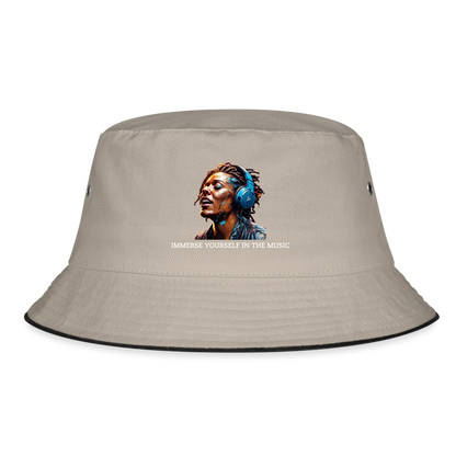 IMMERSE YOUR SELF - BUCKET HAT - khaki/black