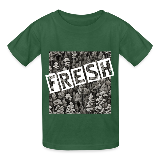 FRESH - CHILDREN'S T-SHIRT - bottle green