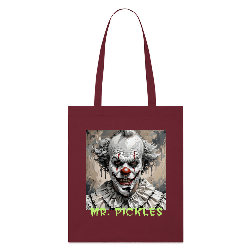 MR. PICKLES - ORGANIC TOTE BAG - burgundy