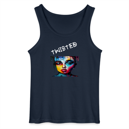 TWISTED - MEN'S TANK TOP - navy