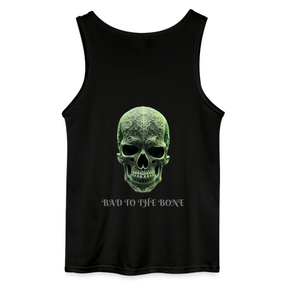 BAD TO THE BONE- MEN'S TANK TOP - black