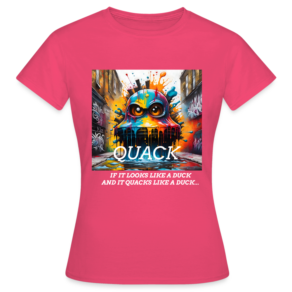 QUACK!! WOMEN'S CLASSIC T-SHIRT - azalea