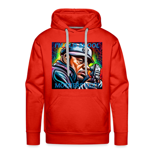 I'M OLD SKOOL MOTHERF'KER!! MEN'S HOODIE - red