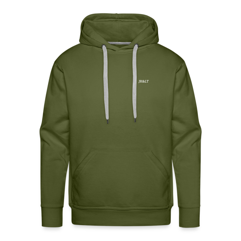 JR&LT'S HOODIE WITH SIMPLE LOGO - olive green