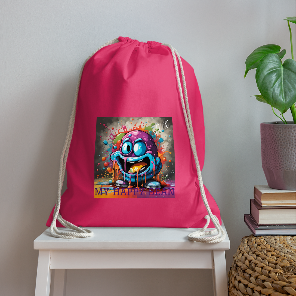 FLIK - MY HAPPY BEAN - DRAWSTRING BAG - fuchsia