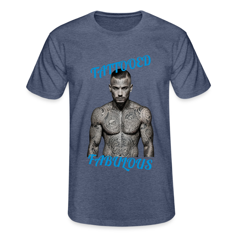 TATTOOED & FABULOUS - MEN'S CLASSIC T-SHIRT - heather navy