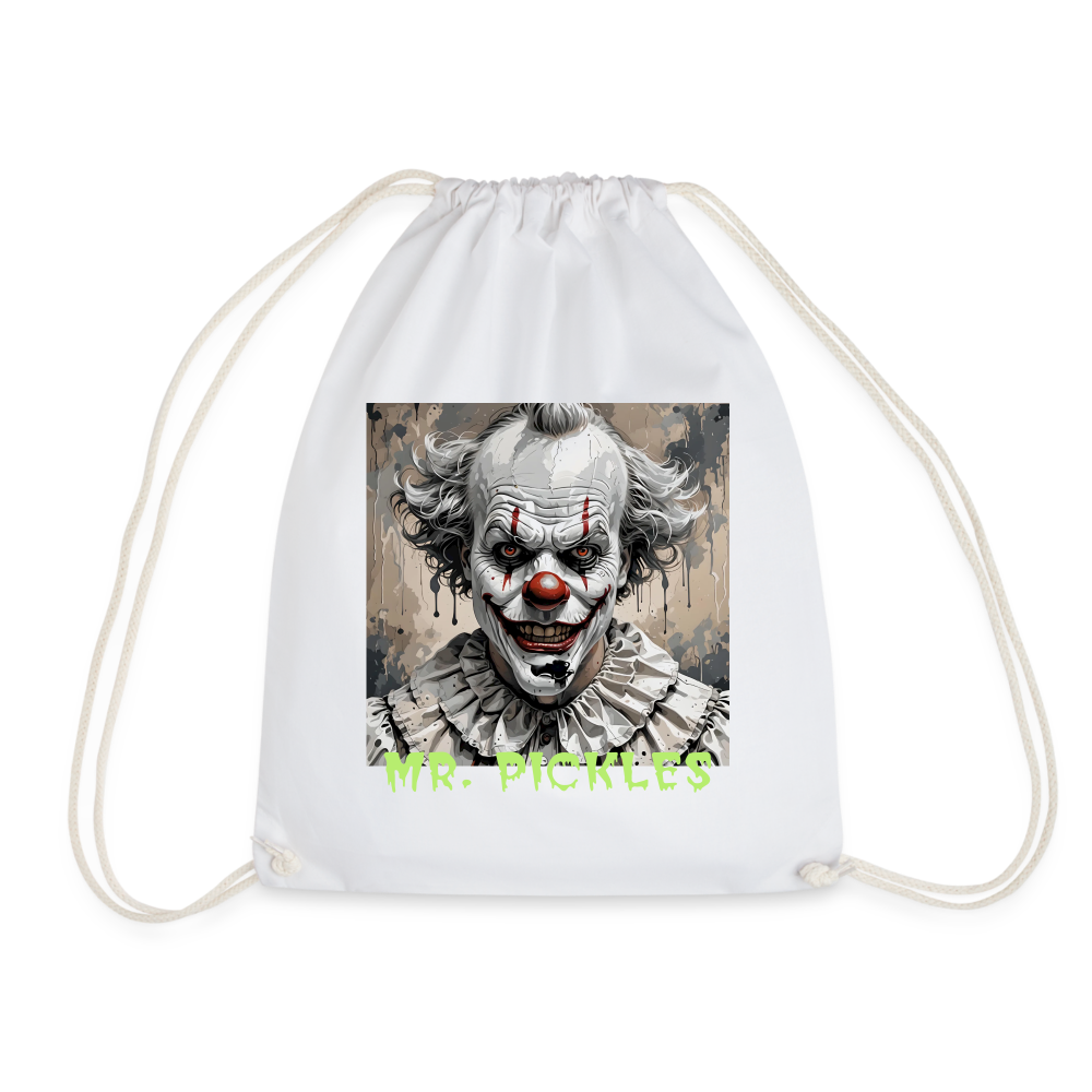 MR. PICKLES - DRAWSTRING BAG - white