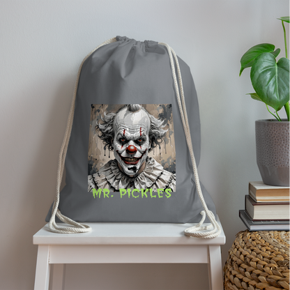 MR. PICKLES - DRAWSTRING BAG - grey