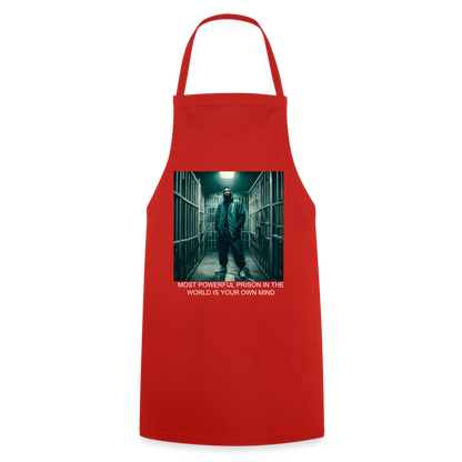 MOST POWERFUL - ADULT APRON - red