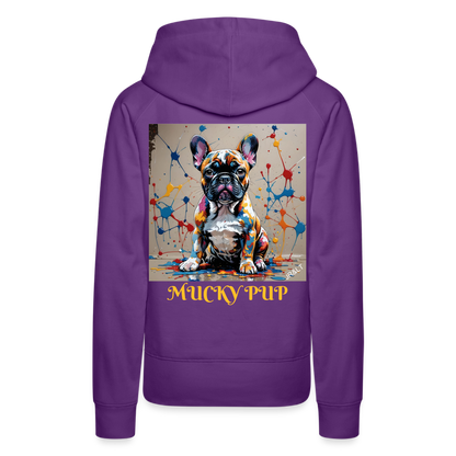 MUCKY PUP!! - WOMEN'S HOODIE - purple