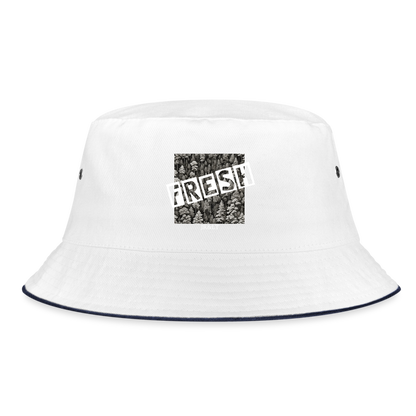 FRESH - BUCKET HAT - white/navy